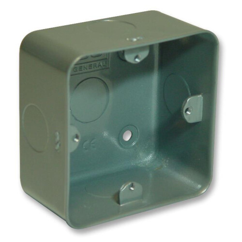 BRITISH GENERAL - 1-Gang Metalclad Surface Mounting Box