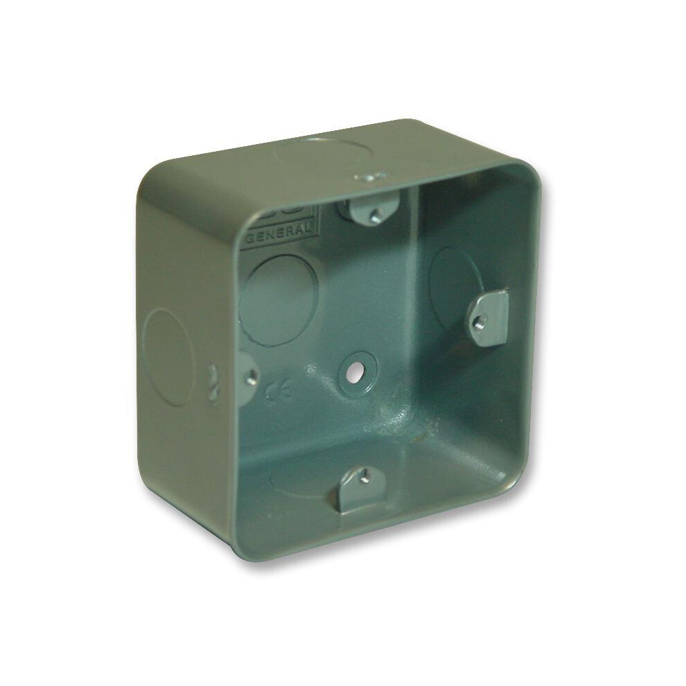 British General - 1-Gang Metalclad Surface Mounting Box 5021166050109