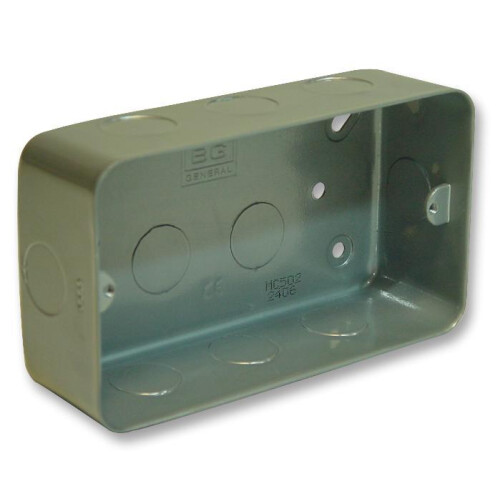 BRITISH GENERAL - 2-Gang Metalclad Surface Mounting Box