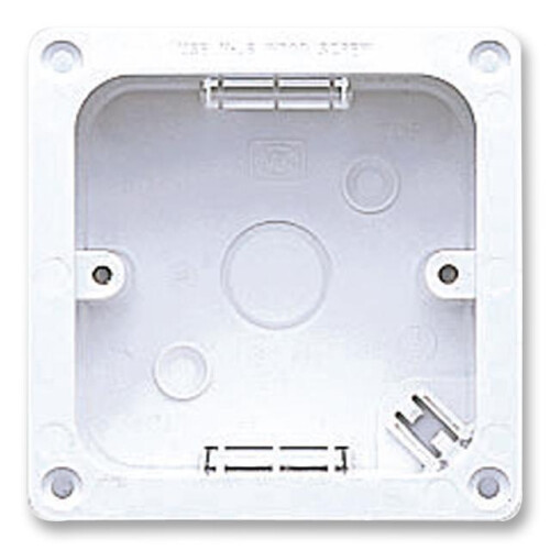 LOGIC PLUS - 1 Gang 45mm Flush Flanged Box, White