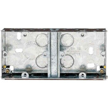 APPLEBY - 35mm 2 Gang Metal Back Box