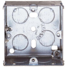 BY - 1-Gang Metal Installation Box, 35mm (D)