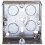 BY - 1-Gang Metal Installation Box, 35mm (D) 1