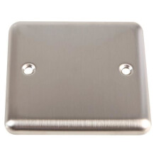 VOLEX ACCESSORIES - 1 Gang Brushed Stainless Steel Blanking Plate