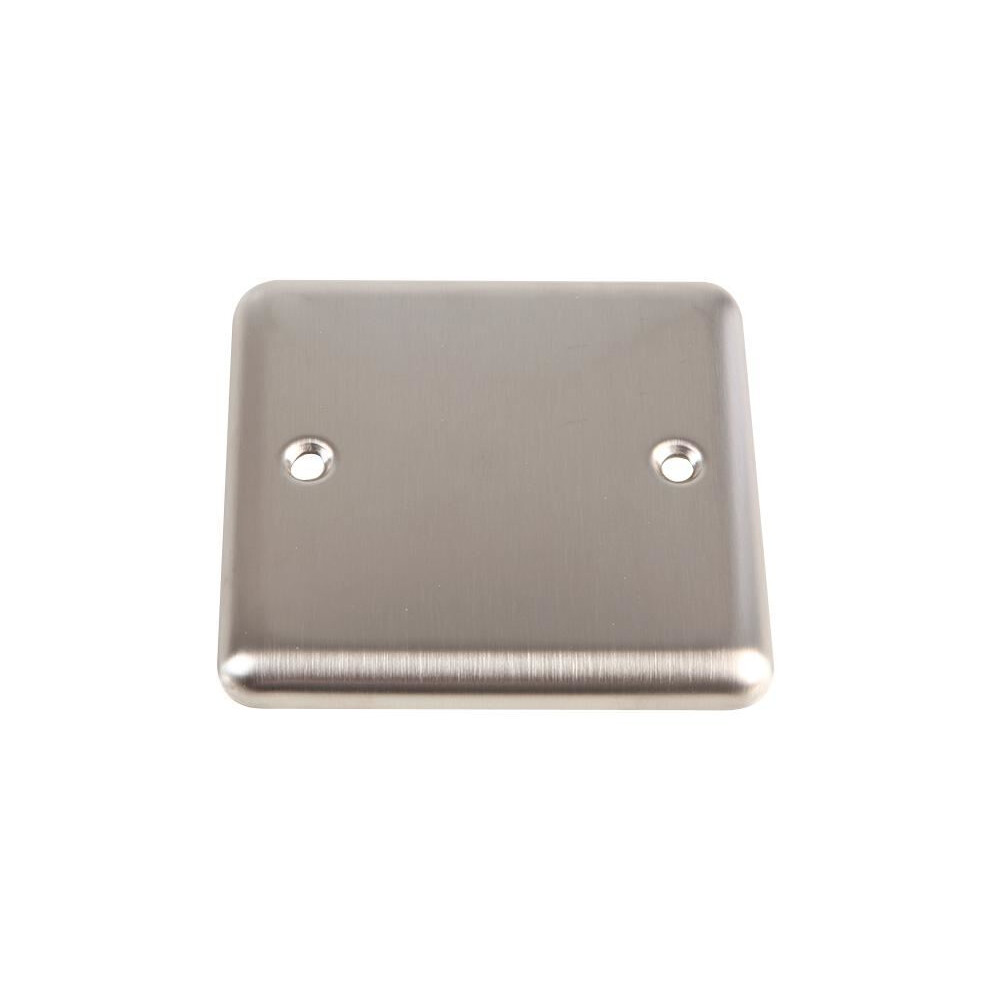 Volex-Accessories Volex Accessories - 1 Gang Brushed Stainless Steel Blanking Plate