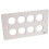 AVPLATES - 2 Gang 8x D-Shell Wall Plate 1