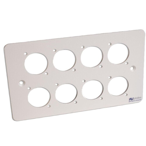 AVPLATES - 2 Gang 8x D-Shell Wall Plate