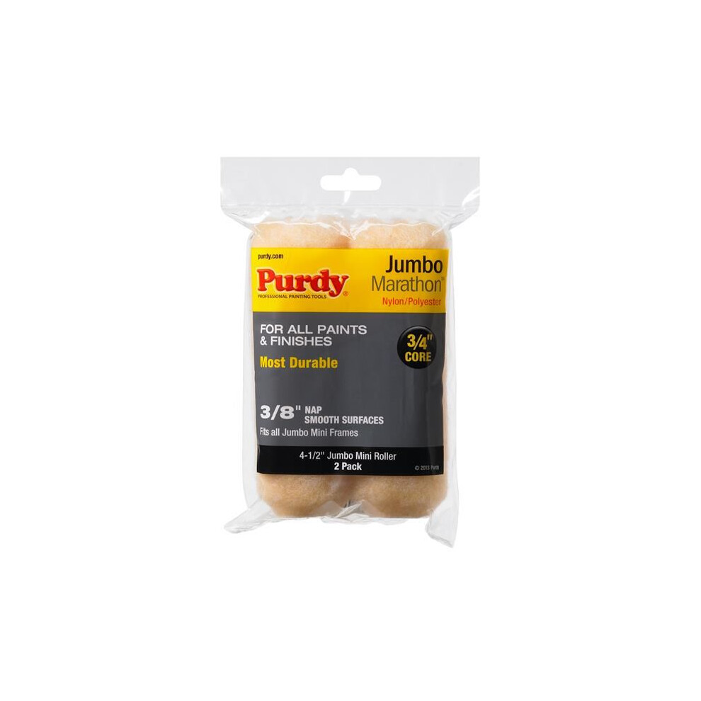 Purdy - Marathon Jumbo Mini Roller Sleeve 114 X 19mm (4.1/2 X 3/4in) (Pack 2)