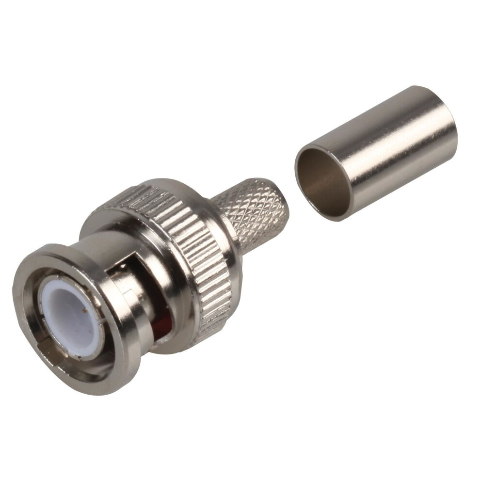 Pro Signal - 75 Ohm Bnc Crimp Plug, Brass - Rg59/U Cable 642610976230