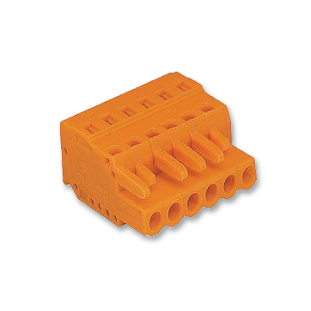 Wago - 2 Pole Pluggable Female Connector Socket, Cage Clamp, 2.5Mm2, 5.08Mm Pitch 3561104162348