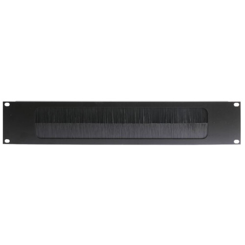 PENN ELCOM - 19" 2U Rack Panel with Brush Lined Cable Access Slot