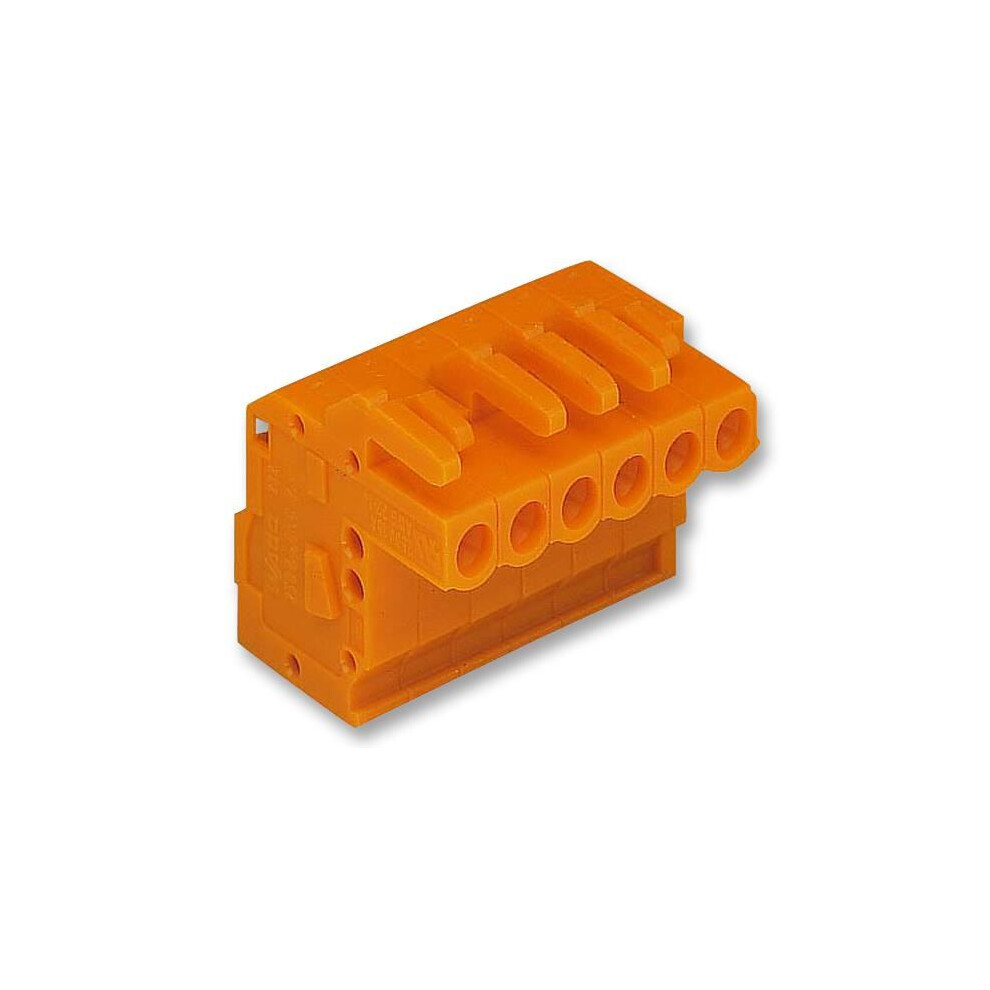Wago - 4 Pole Pluggable Female Connector Socket, Cage Clamp, 2.5Mm2, 5.08Mm Pitch 3561104162362