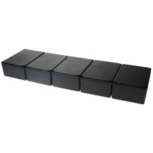 CAMDENBOSS - Black ABS Potting Boxes with Lids - 74x49x29mm (Pack of 5)