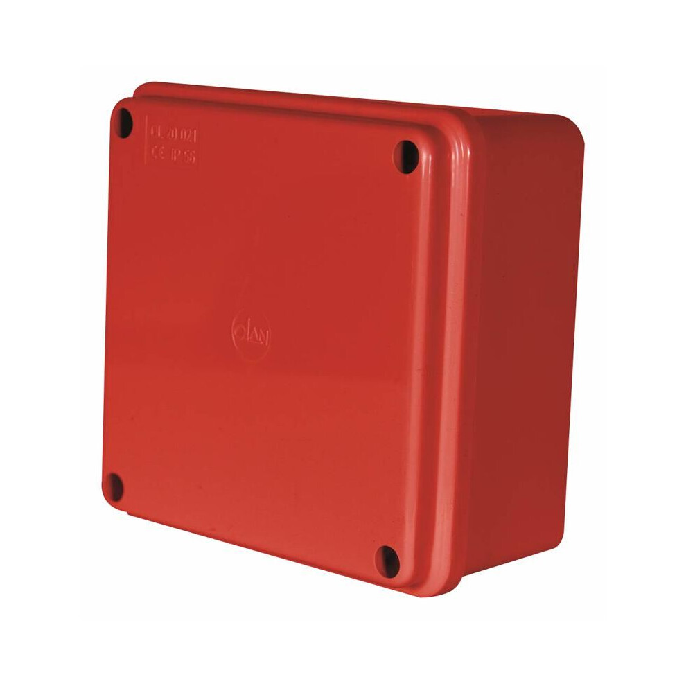 Olan - Ip56 Red Thermoplastic Junction Box Enclosure - 100X100x50mm 8026756011727