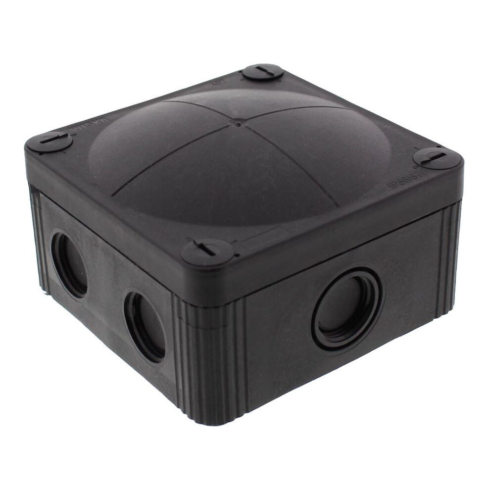 Wiska - Combi 407 Black Junction Box Enclosure 3561154192807