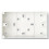 MK - 2 Gang White PVC Surface Back Box, 2x Oval Push-Out 1