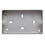 MK - 2-Gang Steel Surface Back Box with Knockouts 1