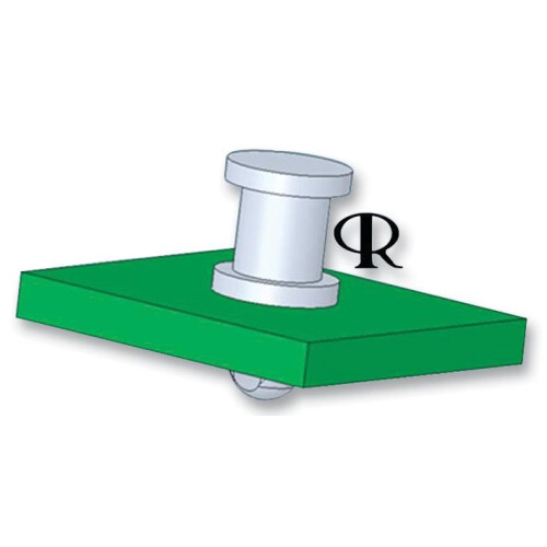 ESSENTRA COMPONENTS - Nylon PCB Push Spacers, 7.9mm Height 2.54mm PCB Hole