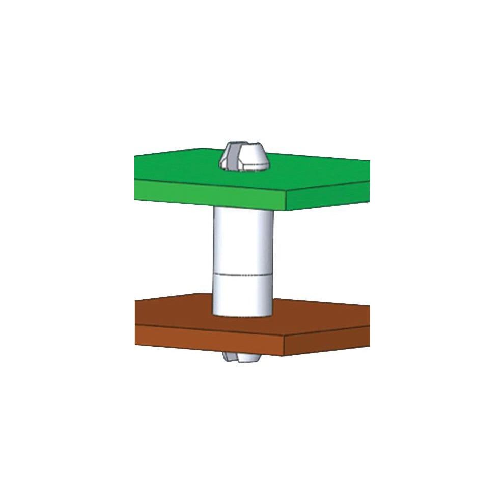 Essentra Components - Dual Lock Mini Pcb Supports, 15.9Mm Height 3.18Mm Hole Diameter 3561204182581