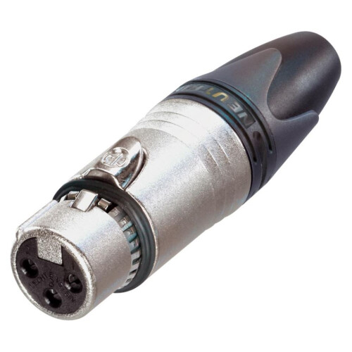 NEUTRIK - XLR Plug, 4 Pole, Black