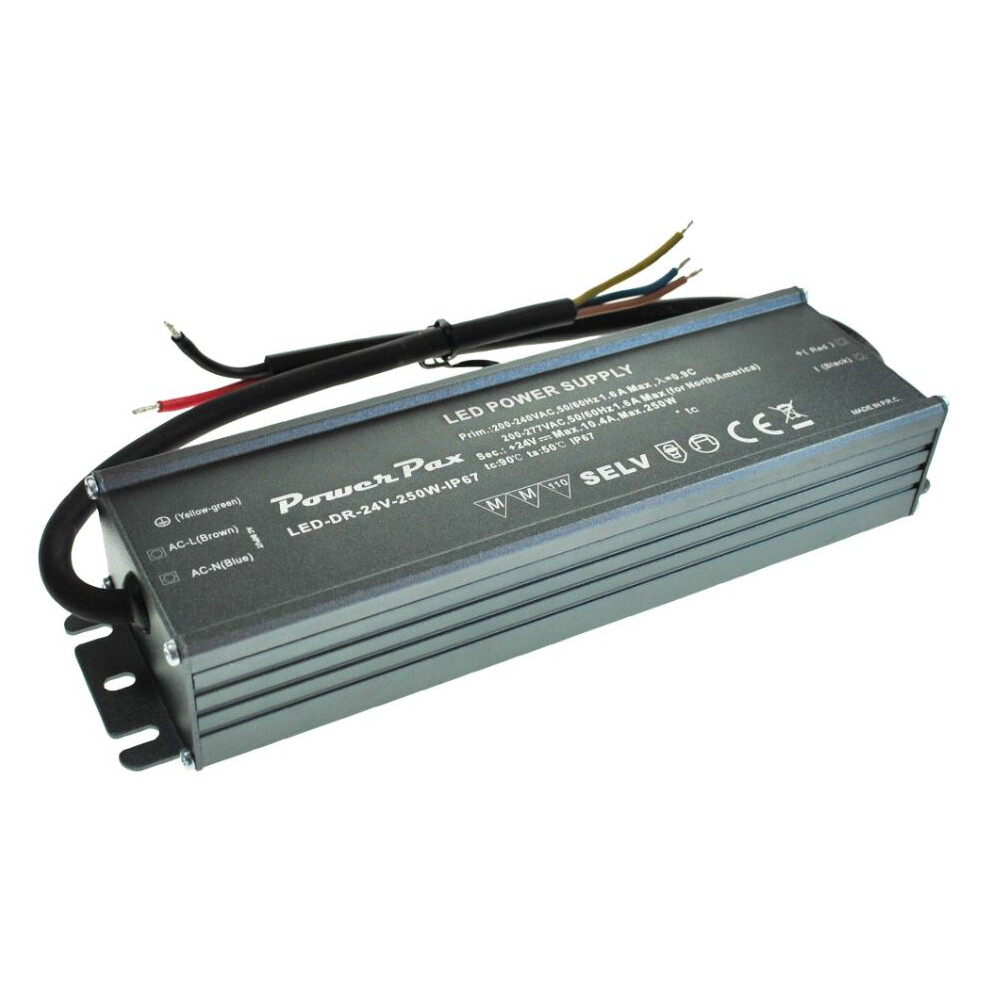 Powerpax - 24V, 10.4A, 250W, Constant Voltage Led Driver, Ip67 3561224112537