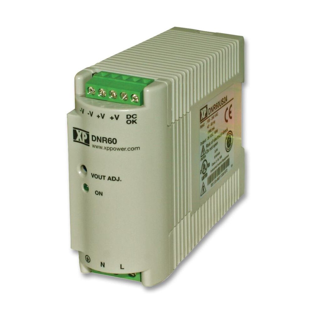 Xp Power - 12V, 5A, 60W, Din Rail Mount Ac To Dc Power Supply 3561224122468