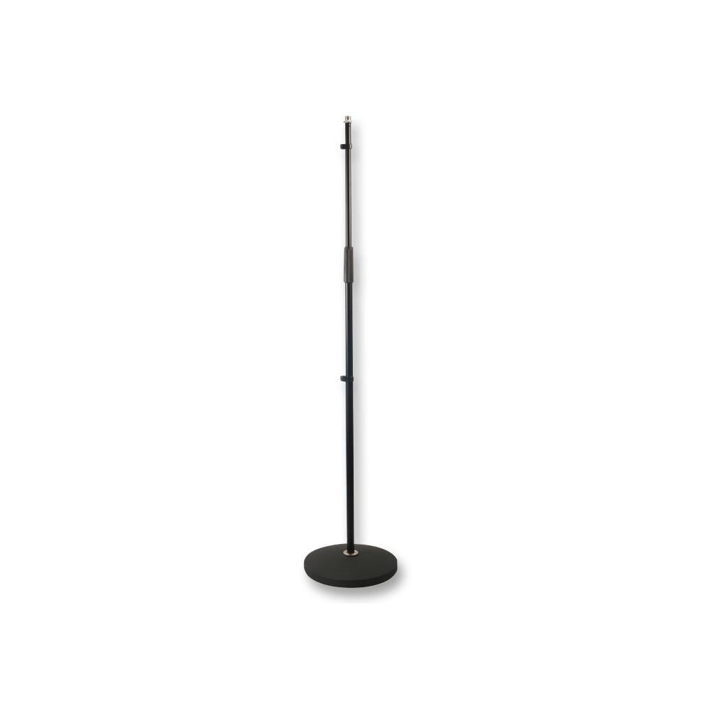 Pulse Black - Round Base Adjustable Microphone Stand,