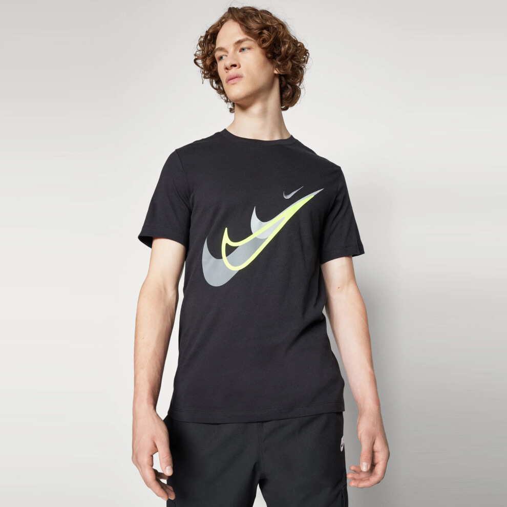 (Black, XL) Nike Standard Issue Moto Overhead T Shirt