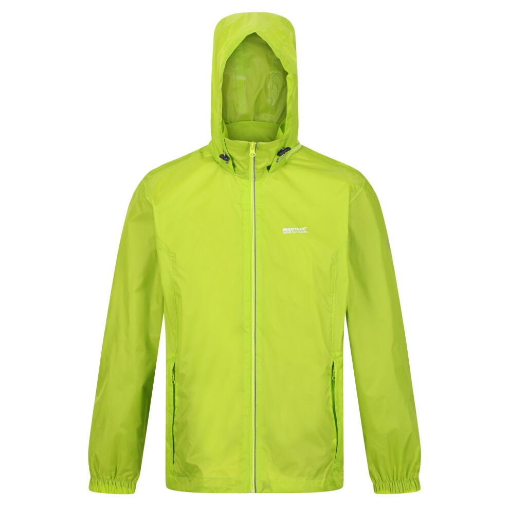 (M, Bright Kiwi) Regatta Mens Lyle IV Waterproof Hooded Jacket