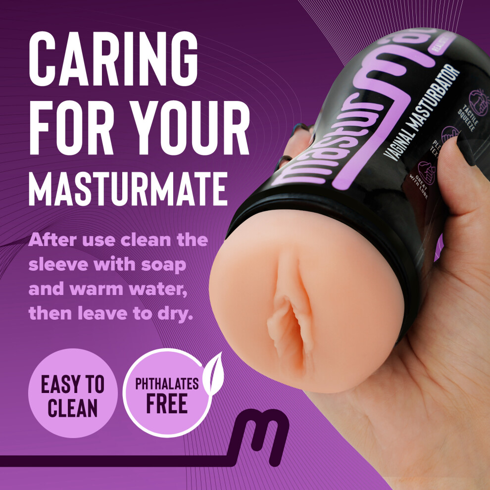 Masturmate Male Vaginal Pussy Realistic Masturbator | Cream | Stroker Sex Toy