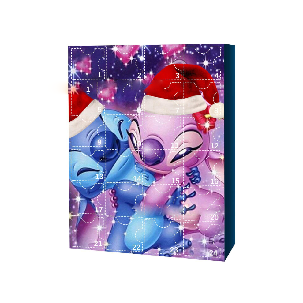 Veishet (Style A) Stitch Christmas Figure 24 Days Countdown Advent Calendar Kids Toys Xmas Gift