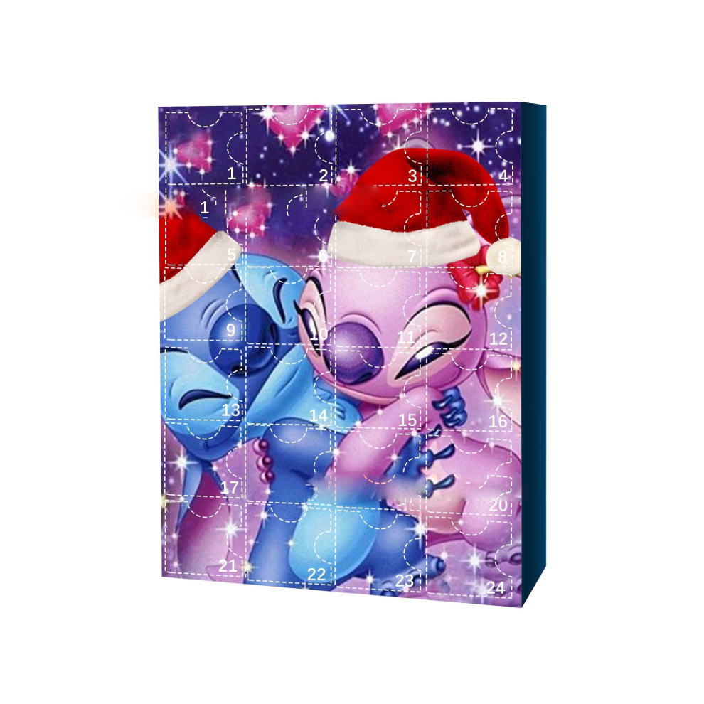 (Style A) Stitch Christmas Figure 24 Days Countdown Advent Calendar Kids Toys Xmas Gift