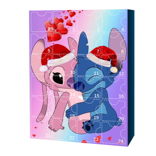 (Style E) Stitch Christmas Figure 24 Days Countdown Advent Calendar Kids Toys Xmas Gift