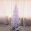 400 Tips Pine Artificial Slim Christmas Tree - Large - 6ft - White 1
