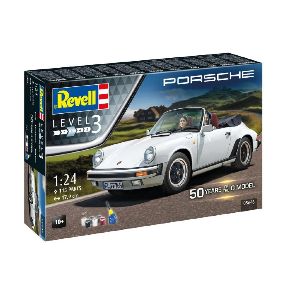 Revell Porsche 911 G-Model Cabrio 50th Anniversary 1:24 Model Kit - Image 12