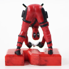 (E with Box) 7-10cm Marvel Avengers Deadpool X-Men Corps with Sword Weapons Number Mini Model Toys Dolls
