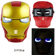 (style 5) The Avengers Iron Man Figurines Toy LED Light Sound Ironman Shield Sword Mask