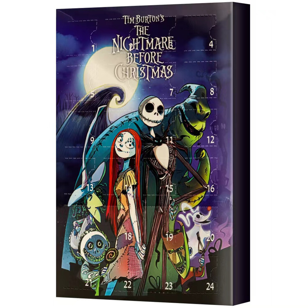 (A) New Scary Jack Skull Horror Calendar Box Halloween Advent Countdown Calendar