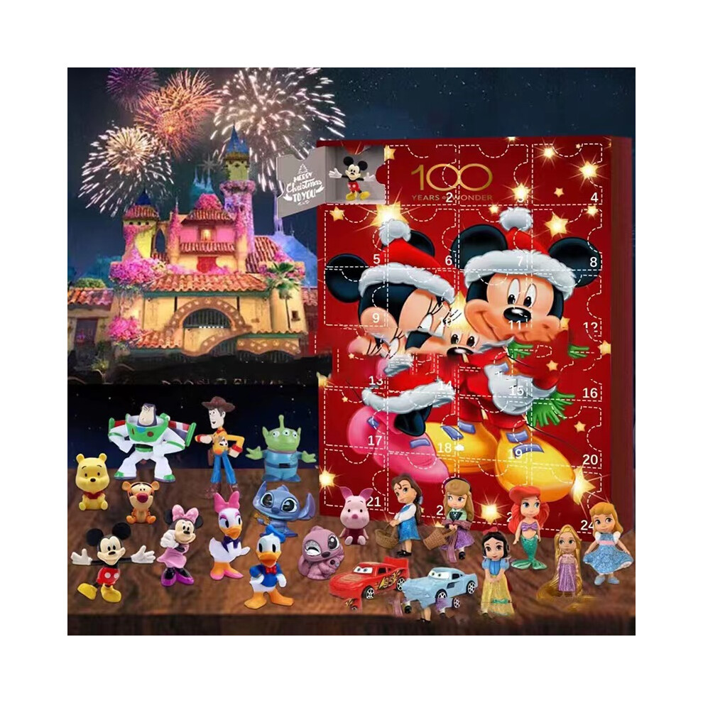 (Mickey Mouse C) New 24PS Stitch Christmas Advent Calendar