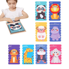 (A) Educational Puzzles For Kids Animal Color Matching Puzzle Preschool Puzzles Learning Activities For Kids Ages 4-6 Early