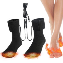 USB Heated Socks Ski Thermal Stockings Fast Heating Winter Warmth Supplies Long Warmth Stocking