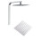 AICA Modern Square Chrome Exposed Thermostatic Mixer Shower Head Handheld 2