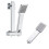 AICA Modern Square Chrome Exposed Thermostatic Mixer Shower Head Handheld 3