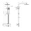 AICA Modern Square Chrome Exposed Thermostatic Mixer Shower Head Handheld 5