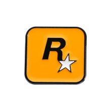 Game Five-pointed Star GTA R Brooch Grand Theft Auto Rockstar Alloy Metal Badges Lapel Pins Brooches Jewelry Accessories