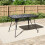 Living And Home Marble Pattern Tempered Glass Garden Coffee Table w Parasol Hole 120*80cm 1