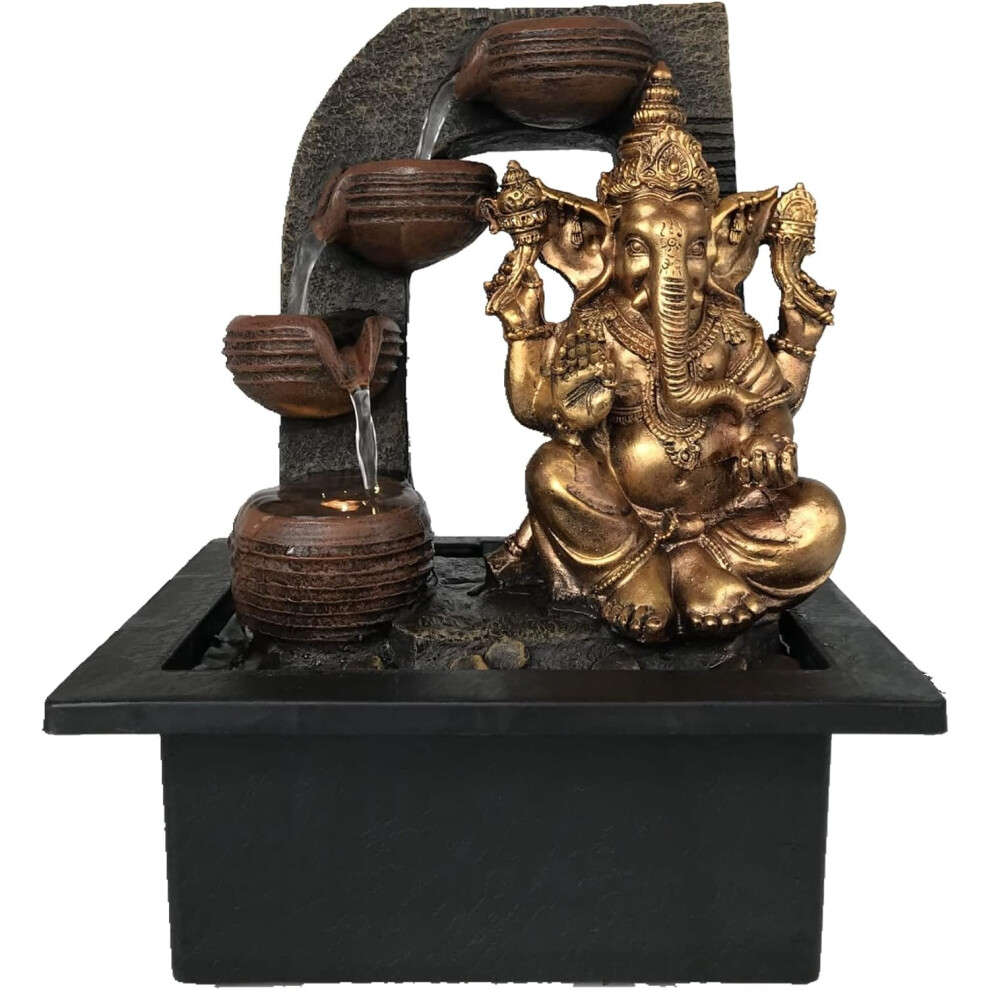 Ganesha Wt Water Cups Home Decor Indoor With LED Lights