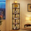 Tribesigns Tribesigns 67 inch Tall Corner Shelf, 6 Tier Rustic Corner Bookshelf 4
