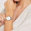 Armani ARMANI AR11157 WOMEN'S WATCH SILVER ROSE GOLD STRAP WHITE DIAL 9