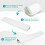 Costway Queen Size Bed Wedge Pillow with Side Pocket Triangle Filler 152cm 8